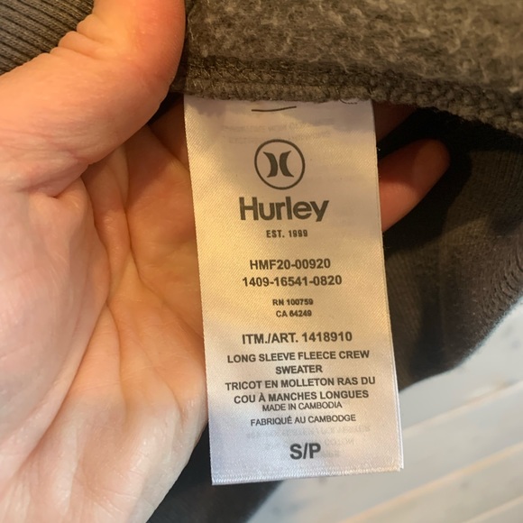Hurley | Grey Logo Crewneck - Picture 2 of 8